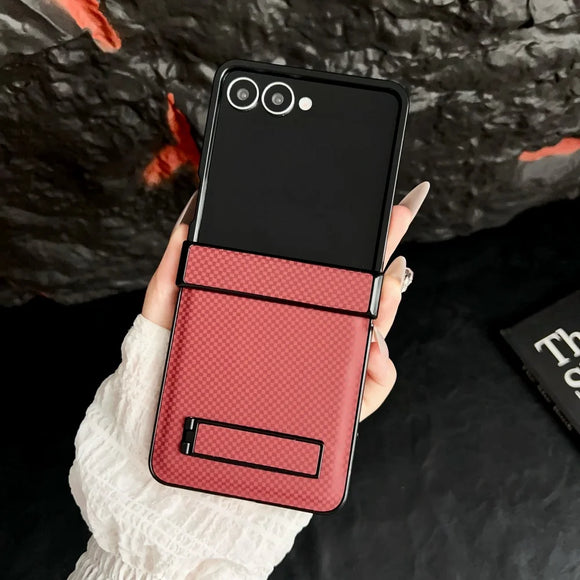 Luxury Folding Bracket Shockproof For Samsung Z Flip 7 6 5 4 3 Hinge Protection Back Cover