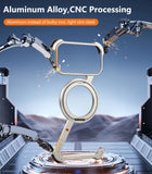 Z-Shape with 360° Rotatable Stand Wireless Charging Protective Bumper Metal Phone Case for iPhone 17 Series