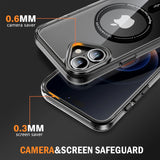 New Design Ultra Thin Clear Magnetic Camera Lens Protection Case for iPhone 16 5 14 13 Series