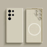 Liquid Silicone Wireless Charge Magnetic Shockproof Cover Case For Magsafe For Samsung Galaxy S25 S24 S23 Series