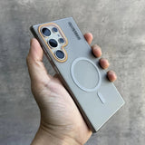 2025 Luxury Slim Matte Magnetic Wireless Charge Magsafe Case For Samsung S25 S24 S23 Series