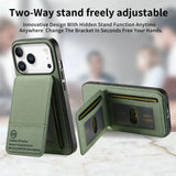 Luxury Leather Card RFID Coque For iPhone 17 Series