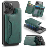 Magnetic Card Pocket Leather Phone Stand Holder for iPhone 17 Series