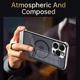 Transparent Aluminum Alloy Aromatherapy Magnetic Phone Case For iPhone 16 15 14 13 Series