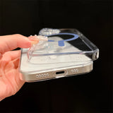 Ultra Slim Magsafe Transparent Hard PC Case for iPhone 16 15 14 13 Series