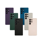 2025 Luxury Air Carbons Fiber Pattern Slim Anti-Fingerprints Camera Holes Protection Case For Samsung S25 Series