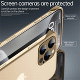 Ultra Thin Magnetic Frameless Transparent Phone Case For iPhone 16 15 14 13 12 Series