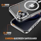 New Design Ultra Thin Clear Magnetic Camera Lens Protection Case for iPhone 16 5 14 13 Series