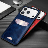 Brand New Card Holder Wallet Back PU Leather Case For IPhone 17 Series