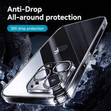 Ultra Transparent With Len Protection Anti-drop Case For iPhone 16 15 14 13 Series