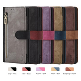 2025 RFID Zipper Wallet Flip Leather Cards Solt Case for iPhone 16 15 14 Series