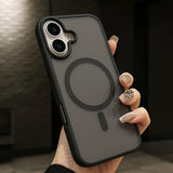 Shield Armor Matte Skin Magsafe Phone Case for iPhone 16 15 14 13 Series