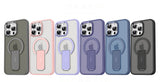 Magsafe Folding Stand Matte Translucent Phone Case For iPhone 16 15 14 Series