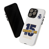 15th European Cup of Real Madrid Luxury Tough Phone Case for iPhone 15 14 13 12 Series