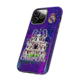Real Madrid Wins 15th European Cup Luxury Tough Phone Case for iPhone 15 14 13 12 Series