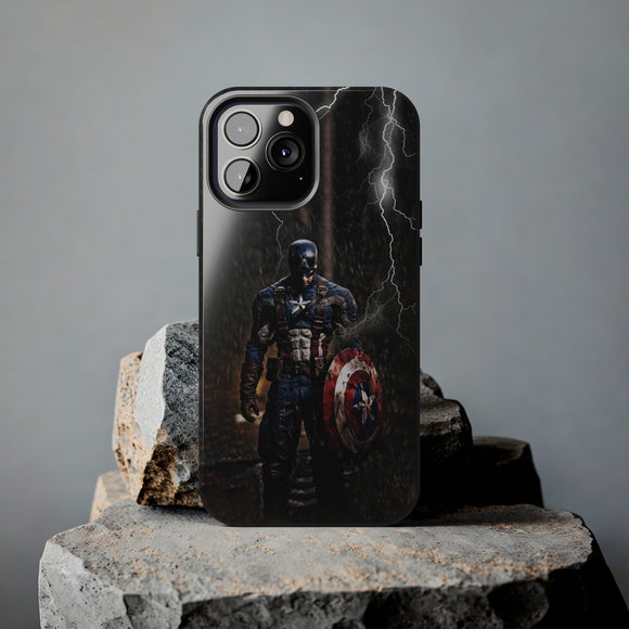 New Supper Tough Marvel Captain America With Shield Phone Case for iPhone 15 14 13 12 Series