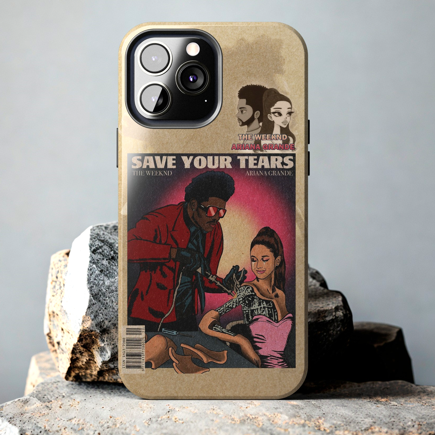 The Weeknd & Ariana Grande Tough Phone Case for iPhone 15 14 13 12 Ser Bestie Phone The Weeknd & Ariana Grande Tough Phone Case for iPhone 15 14 13 12 Ser Bestie Phone