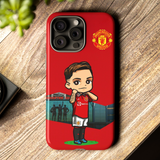 Cute Manchester United Lisandro Martinez Tough Phone Case for iPhone 15 14 13 12 Series