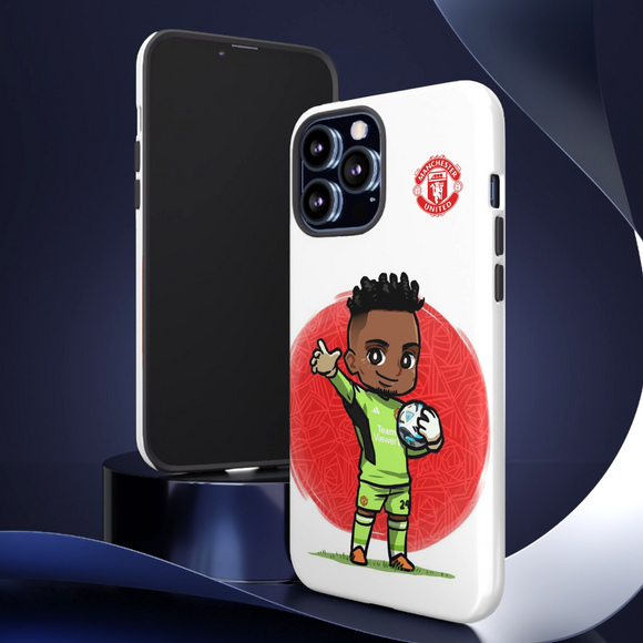 Cute Manchester United André Onana Tough Phone Case for iPhone 15 14 13 12 Series