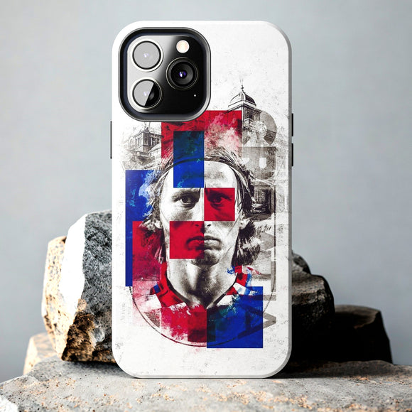 Luka Modrić Croatia Tough Phone Case for iPhone 15 14 13 12 Series