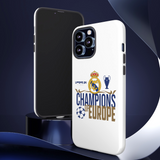 Real Madrid Champions Of Europe Luxury Tough Phone Case for iPhone 15 14 13 12 Series