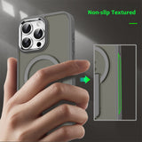 Magsafe Folding Stand Matte Translucent Phone Case For iPhone 16 15 14 Series