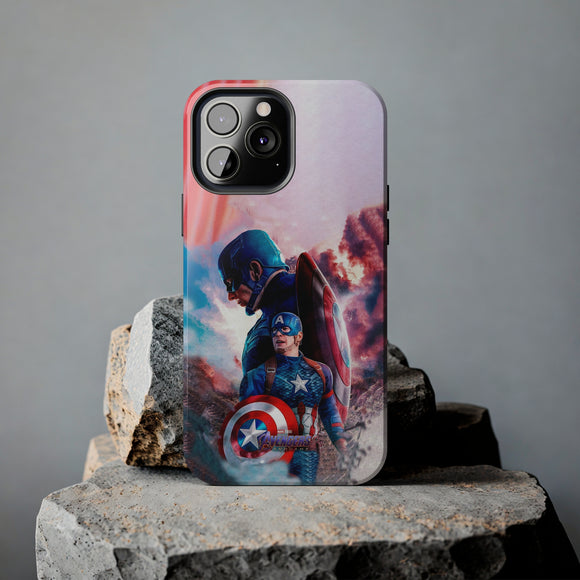 Supper Tough Marvel Captain America Phone Case for iPhone 15 14 13 12 Series