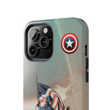 Luxury Super Tough Captain America With Shield High Quality Tough Phone Case for iPhone 15 14 13 12 Series
