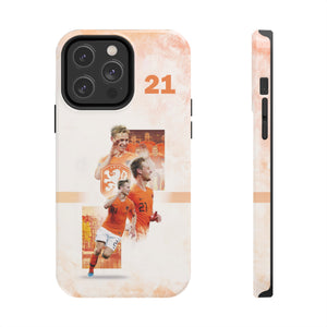 Frenkie de Jong Netherlands Tough Phone Case for iPhone 15 14 13 12 Series