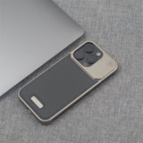 Luxury Leather Metal Magnetic Aluminum Fragrance Phone Case For iPhone 16 15 14 Series