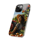 Women Farmer Tough Phone Case for iPhone 15 14 13 12 Series