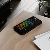 Think Positively Tough Phone Case for iPhone 15 14 13 12 Series