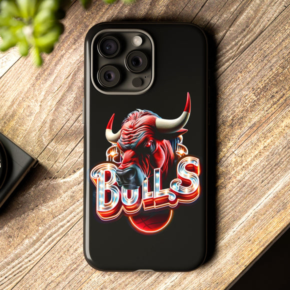 Chicago Bulls Tough Phone Case for iPhone 15 14 13 12 Series