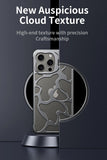 2024 Luxury Heat Dissipation Metal Magnetic Lens Ring Stand Frameless Phone Case for iPhone 15 14 13 Series