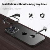 Fashion Titanium Irregular Case With Lens Protector For iPhone 16 15 14 13 Series