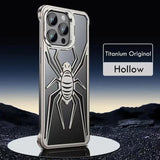 Aluminum Alloy Heat Dissipation Metal Frameless With Ring Stand Phone Case For iPhone 15 14 13 Series