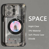 High Clear Transparent Taylor Swift Phone Case For iPhone 15 14 13 12 Series