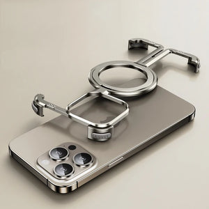 2024 Aviation Grade Aluminum Alloy Magsafe Frameless Phone Case For iPhone 15 14 13 12 Series