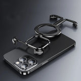 2024 Aviation Grade Aluminum Alloy Magsafe Frameless Phone Case For iPhone 15 14 13 12 Series