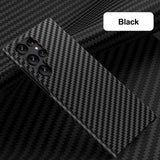 Carbon Fiber Texture Color Block Case for Samsung Galaxy S23 S22 S21 Series