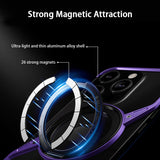 Z-shaped Aluminum Alloy 360 Rotation Ring Case For iPhone 16 15 14 Series