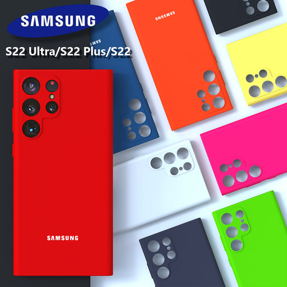 High Quality Silky Silicone Case for Samsung S22 S21 Ultra Plus FE
