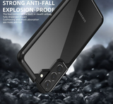 Silicone PC Hybrid Airbag Shockproof Armor Transparent Case for Samsung S22 S21 Ultra Plus