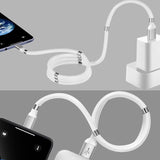 Magnetic Storage Cable Micro USB Fast Charging for Smartphone