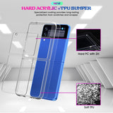 Clear Acrylic Anti Slip Protective Case for Samsung Galaxy Z Flip 3