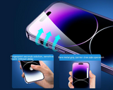 Metal Aluminum Alloy Magsafe Magnetic Adsorption 360°Full Screen Lens HD Glass Case For iPhone 14 13 12 series