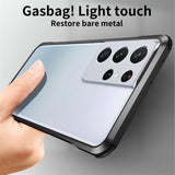 Luminous Metal Frame Shockproof Case for Samsung S21 Series