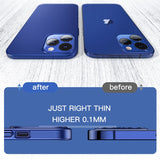 Ultra Thin Matte Hard PC Cover Camera Protection Phone Case For iPhone 12 Series