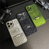 Plating Matte 3D Sport Car Pattern Camera Protection Case for iPhone 13 12 11 Pro Max