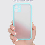 Luxury Square Shockproof Matte Phone Case Transparent Back Cover For iPhone 12 Series